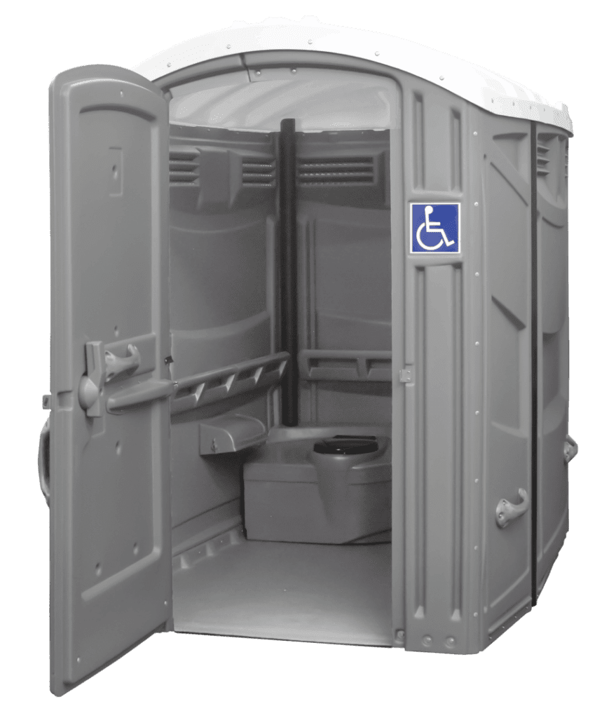 A Portable and Wheelchair Accessible restroom